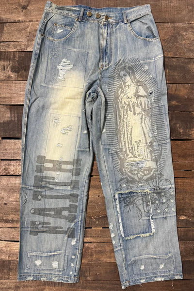 Jaded Gypsy Peace and Love Jeans Faith