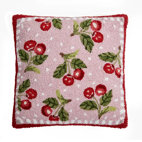 Pink Sweet Cherry Hook Pillow