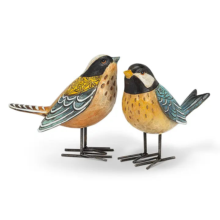 Small Folk Style Bird Sculptures 2 Style Options