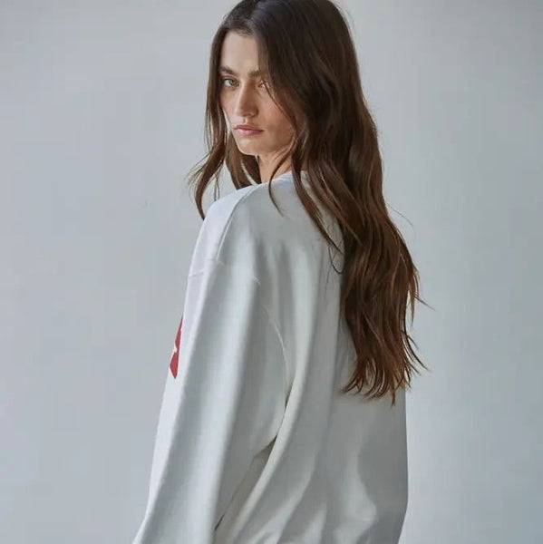 Knit Cotton Polyester French Terry Crew USA Pullover