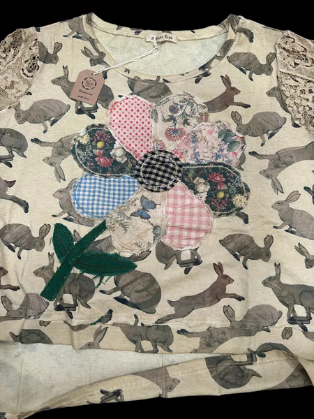 A Rare Bird Shop Petal Hop Bunny Top