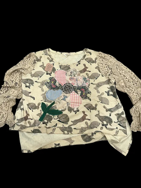 A Rare Bird Shop Petal Hop Bunny Top