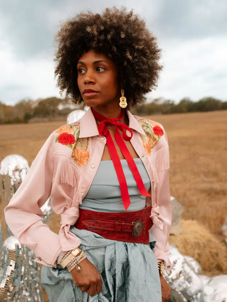 Rodeo Quincy Pale Pink Button Up