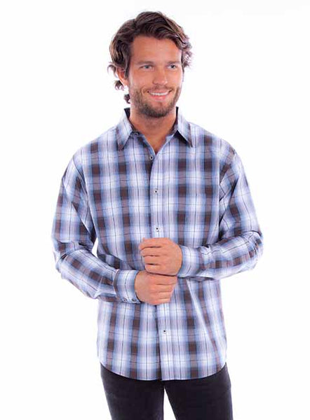 Scully Men's "Worn Out's" Plaid Shirt in Four Colors