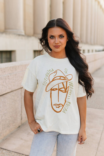 VR312 SUNDAZED & WESTERN RAISED GRAPHIC TEE(7 PIECE- WOMEN)
