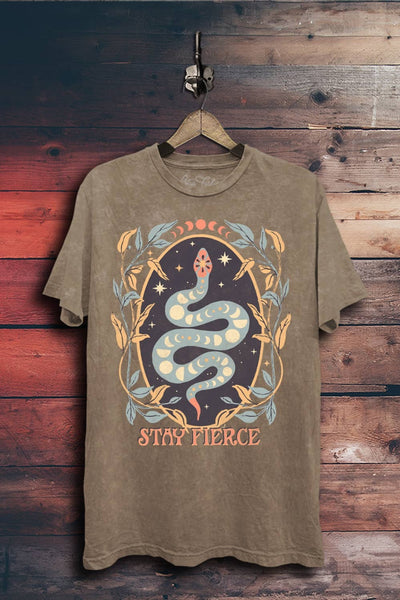 Stay Fierce Graphic Top