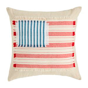 American Flag Applique Pillow