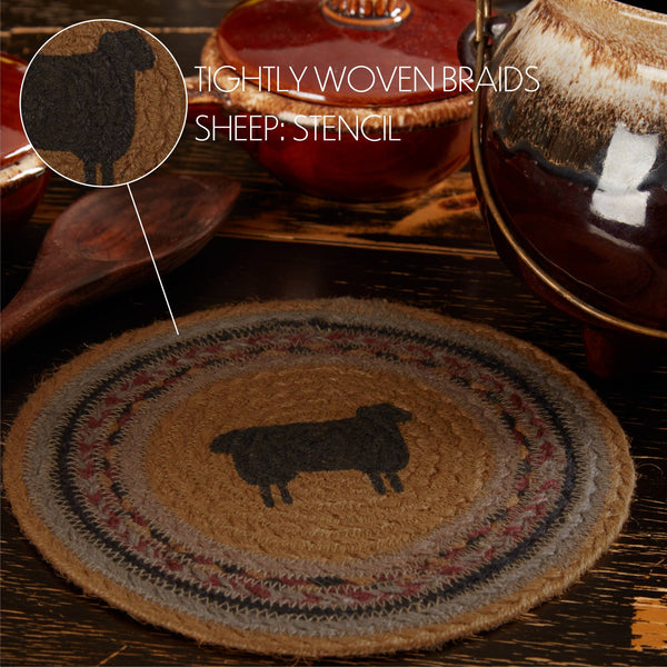 Heritage Farms Sheep Jute Trivet 8