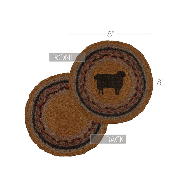 Heritage Farms Sheep Jute Trivet 8