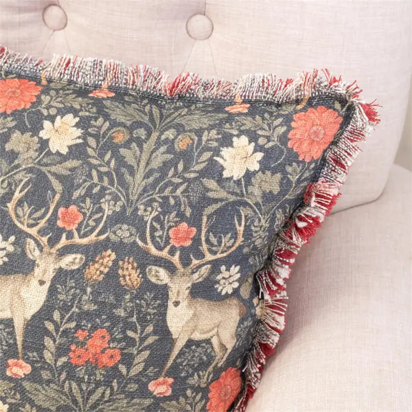 Balmoral Deer Print Lumbar Pillow