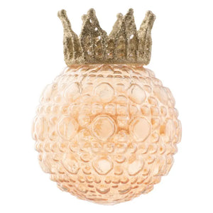 Glitter Crown Glass Bauble Ball