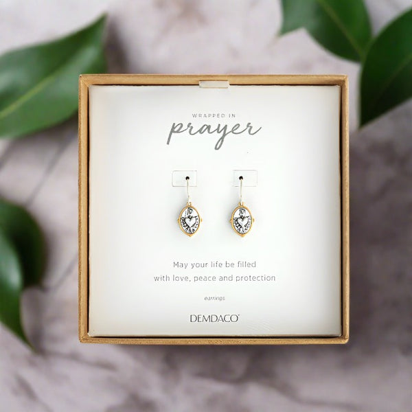 Sacred Heart Earrings - Silver
