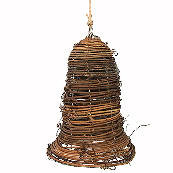 6.3x6.3x8" Bell Ornament - Brown