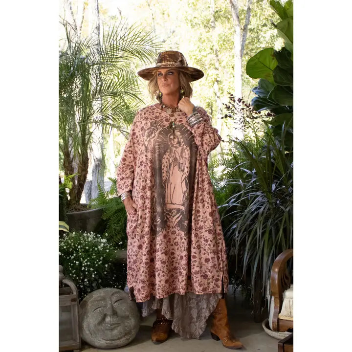 Jaded Gypsy Be True Tunic - Floral Blessing