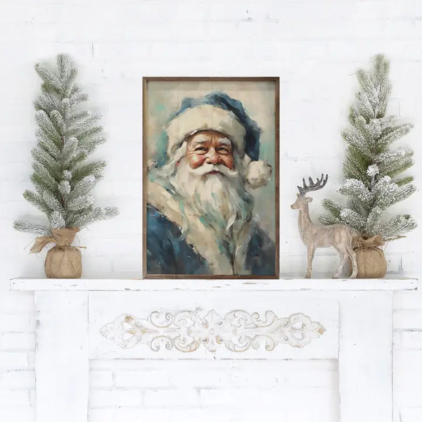 Blue Santa Portrait