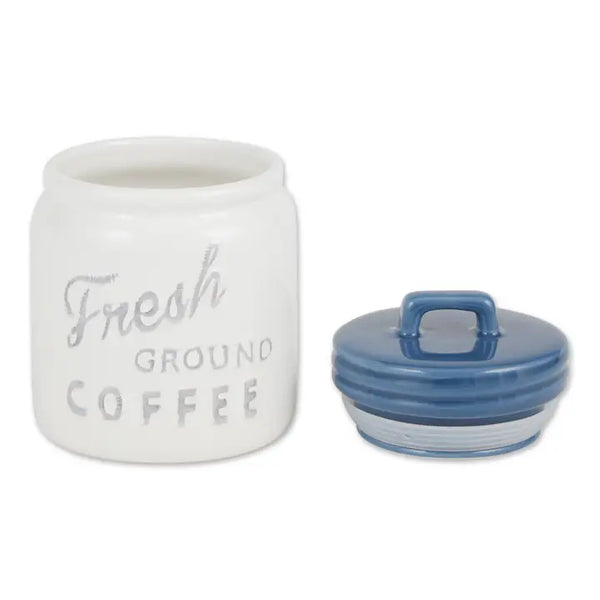 Blue Ceramic Jar Canister Set of 3