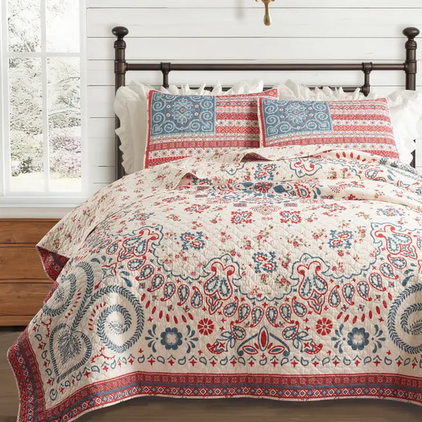 Boho Americana Quilt Set - Junk Gypsy~Size Twin