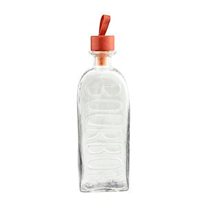 BOURBON GLASS LEATHER DECANTER