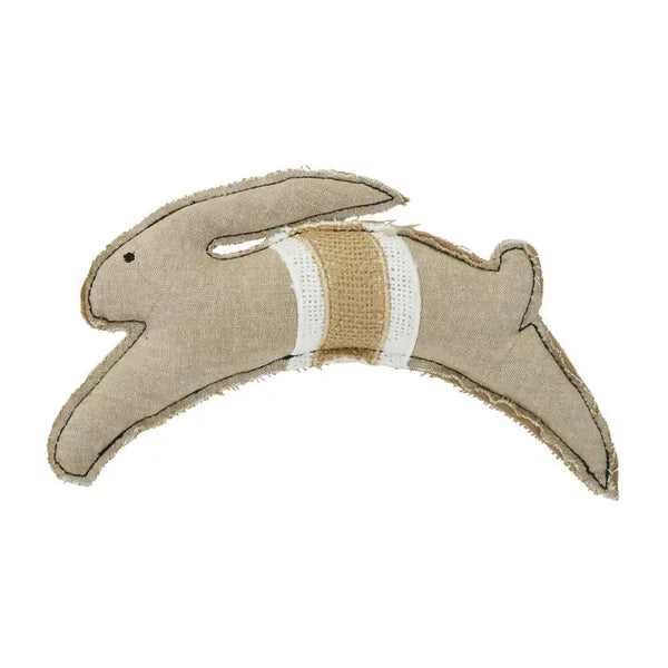 Spring in Bloom Leaping Bunny Pillow 6.6x10