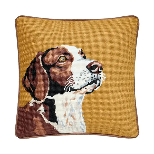 Camp Wandawega Hunting Dog Embroidered Pillow
