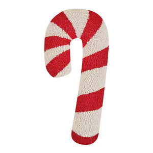 Candy Cane Shaped Hook Pillow