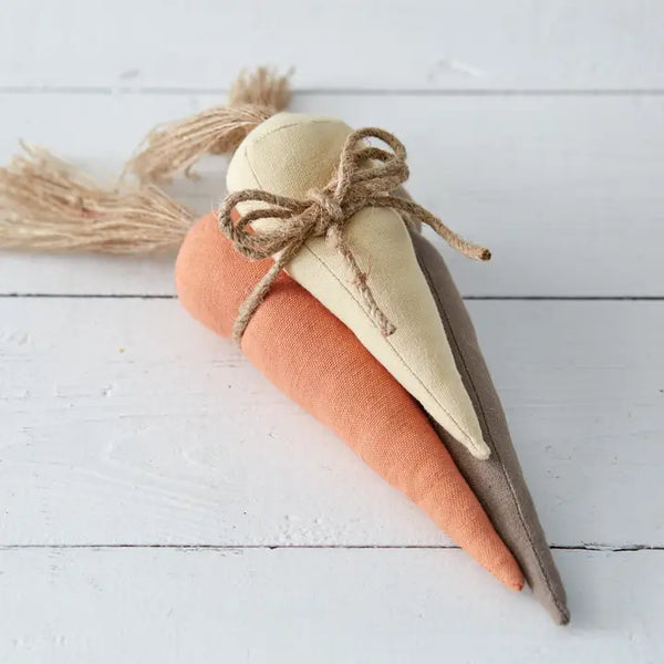 Set of Three Fabric Carrots