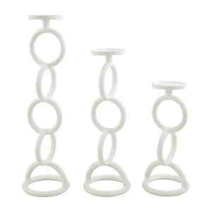 White Chain Link Candlestick