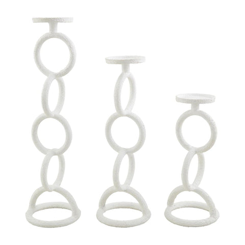 White Chain Link Candlestick