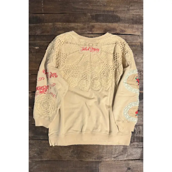 Jaded Gypsy Cloud Dancer Sweatshirt One Size