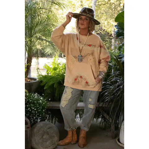 Jaded Gypsy Cloud Dancer Sweatshirt One Size