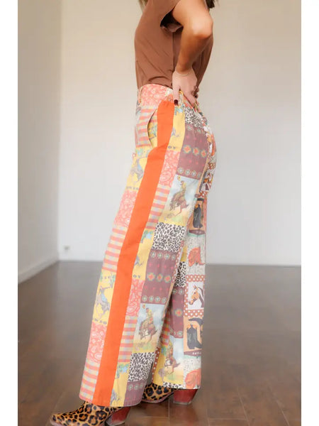 Howdy Hanny Cowboy Collage Pant