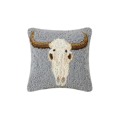 Cow Skull Hook Pillow