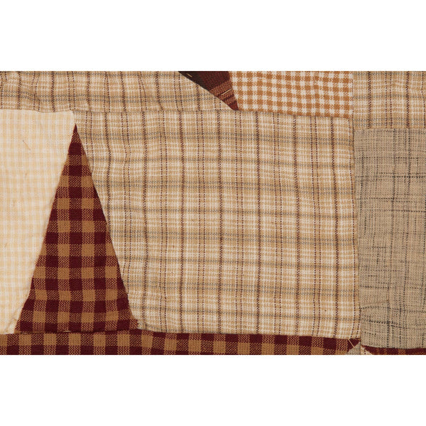 Abilene Star All Cotton Quilted Patchwork Throw Blank 55x70