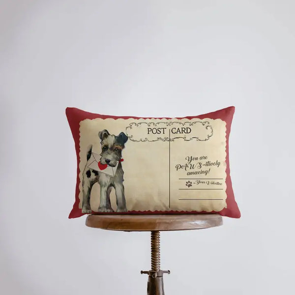 You Are Paws-Itively Amazing Vintage Valentines Pillow