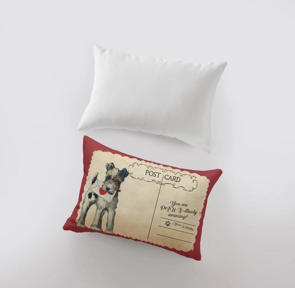 You Are Paws-Itively Amazing Vintage Valentines Pillow