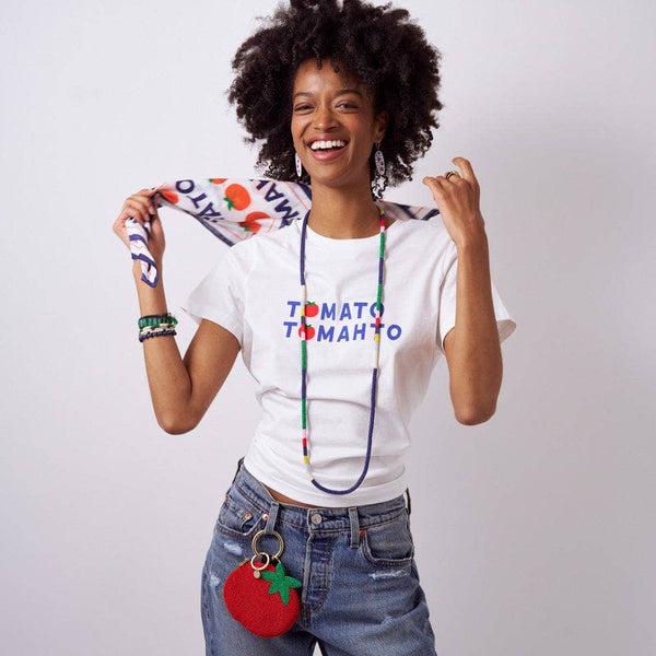 Carson Tomato Tomahto Print Scarf 21x21 Wholesale