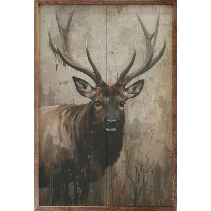 Rustic Elk Portrait