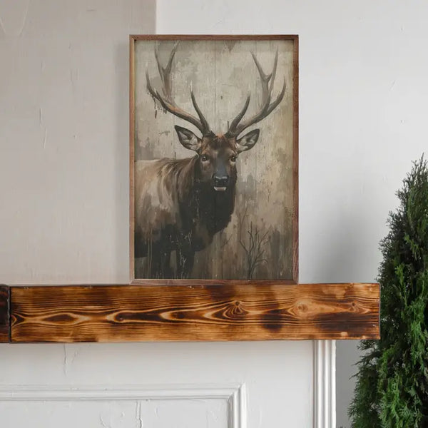 Rustic Elk Portrait