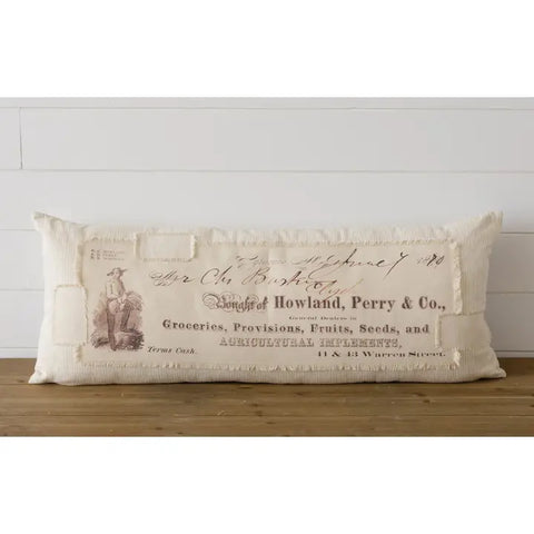 Lumbar Pillow - Antique Feed and Seed Store