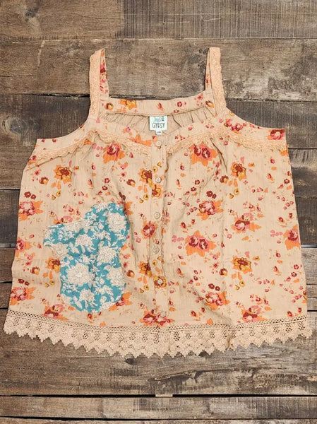 Jaded Gypsy Field Of Flowers Tank