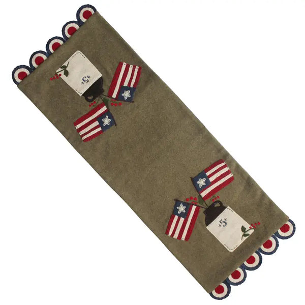 Flag Day Wool Felt Table Runner