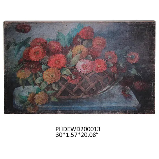 Garden Zinnia Floral Print