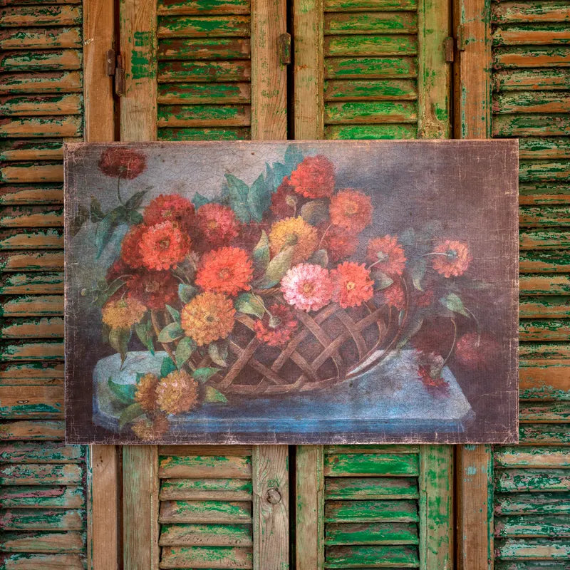 Garden Zinnia Floral Print