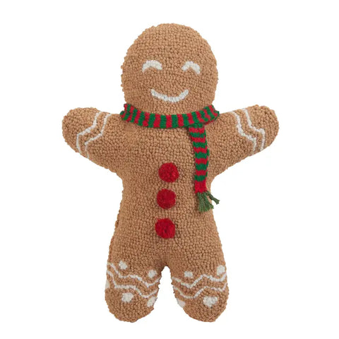 Shaped Gingerbread Man Hook Pillow