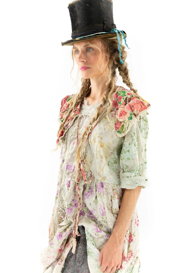 Magnolia Pearl Floral Appliqué Hannes Collar