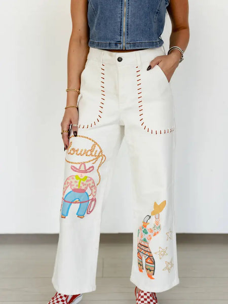 Howdy White Jean