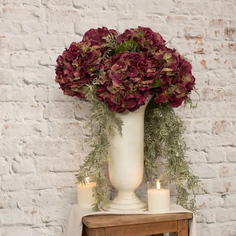 33" Burgundy Hydrangea Spray