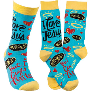 I Love Jesus But I Cuss A Little Socks