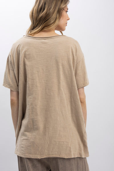 Prosperity Of Mary Washed Short Sleeve Top