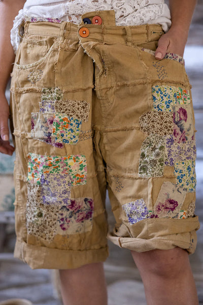 Magnolia Pearl Patchwork Miner Shorts Manger